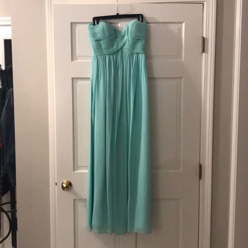 Sea foam green gown